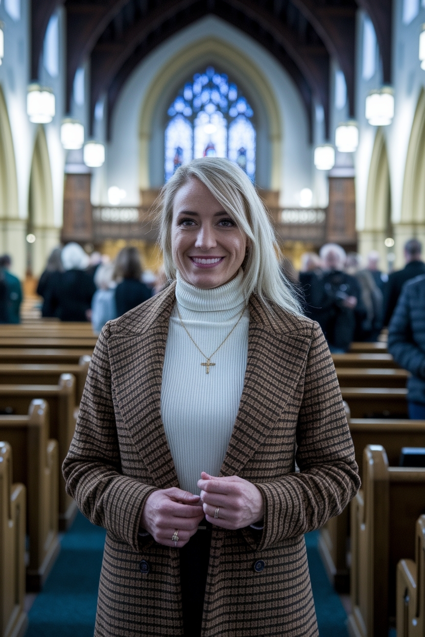 Turtle Neck Church Outfit Women for Stylish Warmth outfit idea