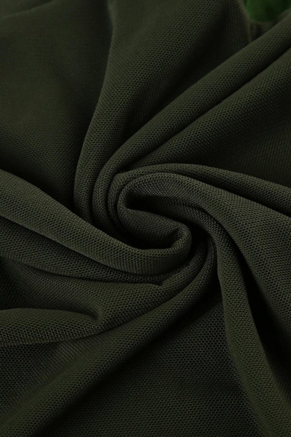 Twisted Bust Mesh Top