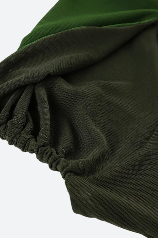 Twisted Bust Mesh Top