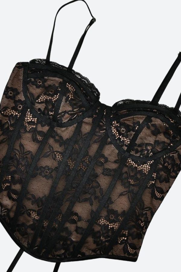 Two Piece Lace Corset Bolero Top