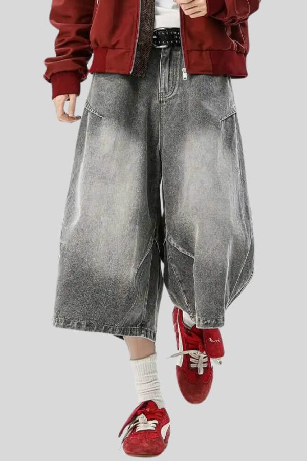 Ultra-Wide Denim Jorts