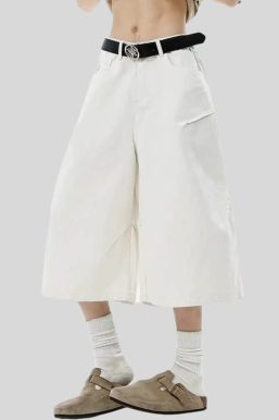 Ultra-Wide Denim Jorts