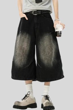 Ultra-Wide Denim Jorts