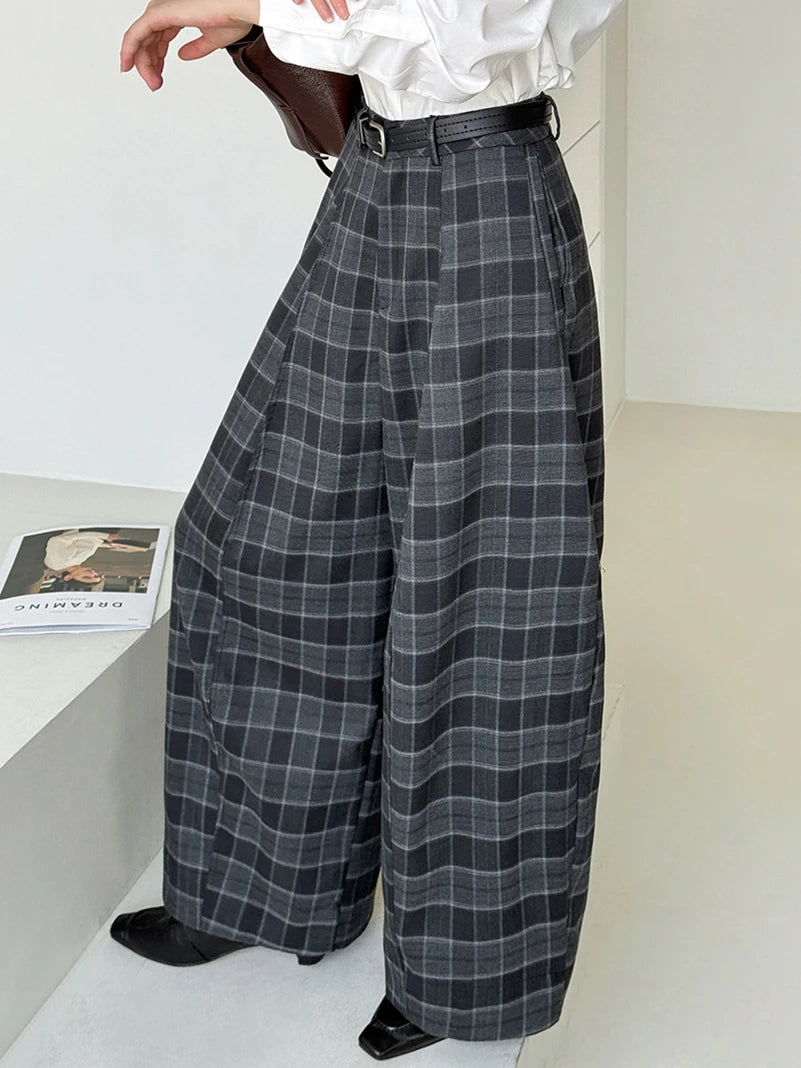 Ultra-Wide Plaid Pants Ultra-Wide Plaid Pants