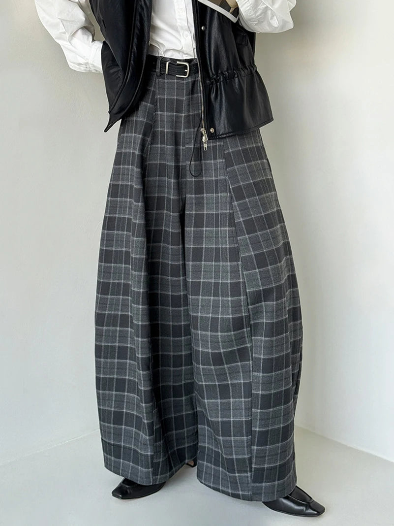 Ultra-Wide Plaid Pants Ultra-Wide Plaid Pants