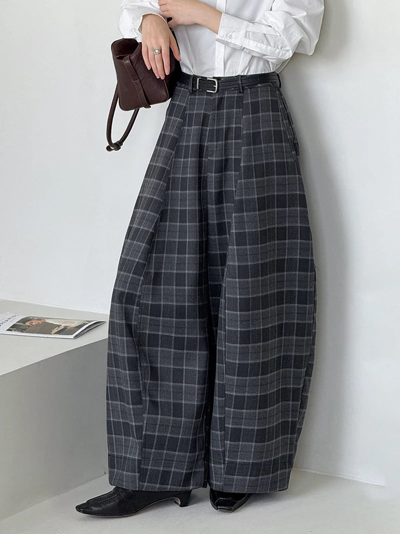 Ultra-Wide Plaid Pants Ultra-Wide Plaid Pants