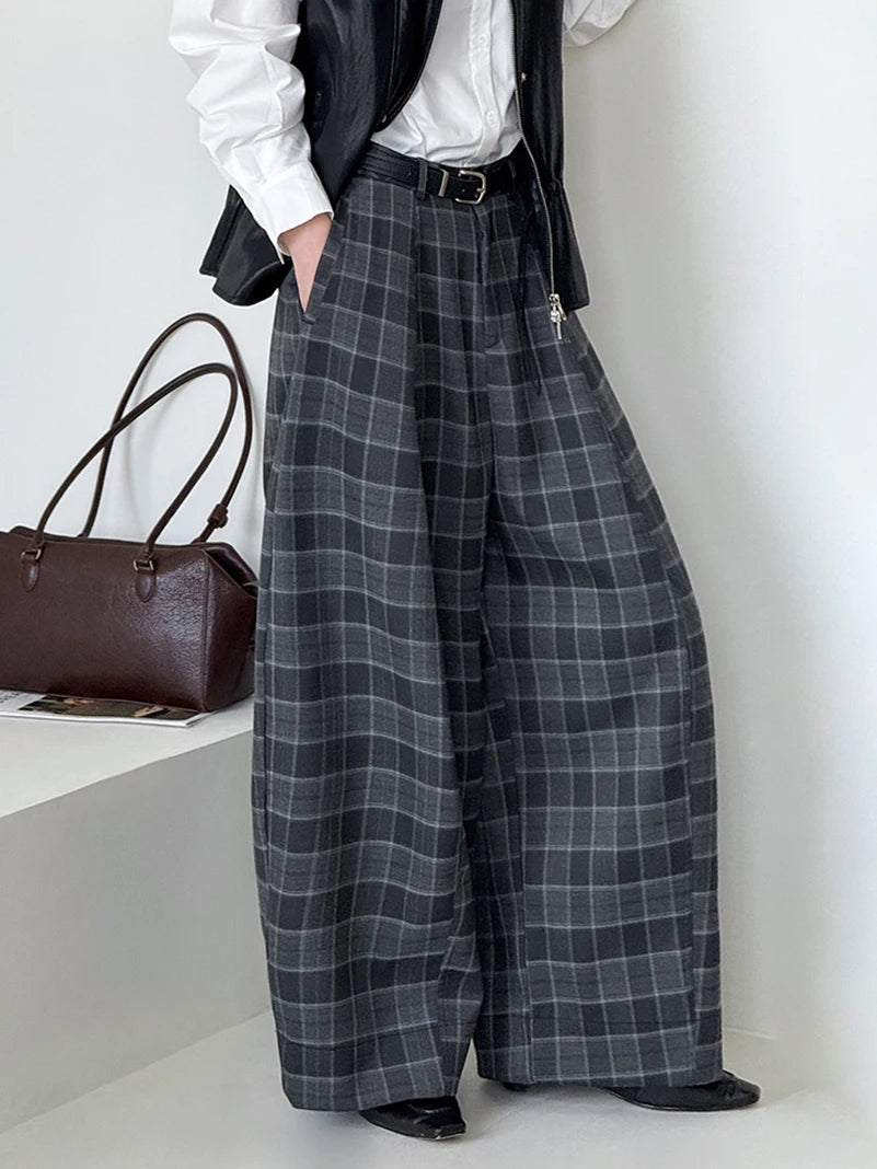Ultra-Wide Plaid Pants Ultra-Wide Plaid Pants