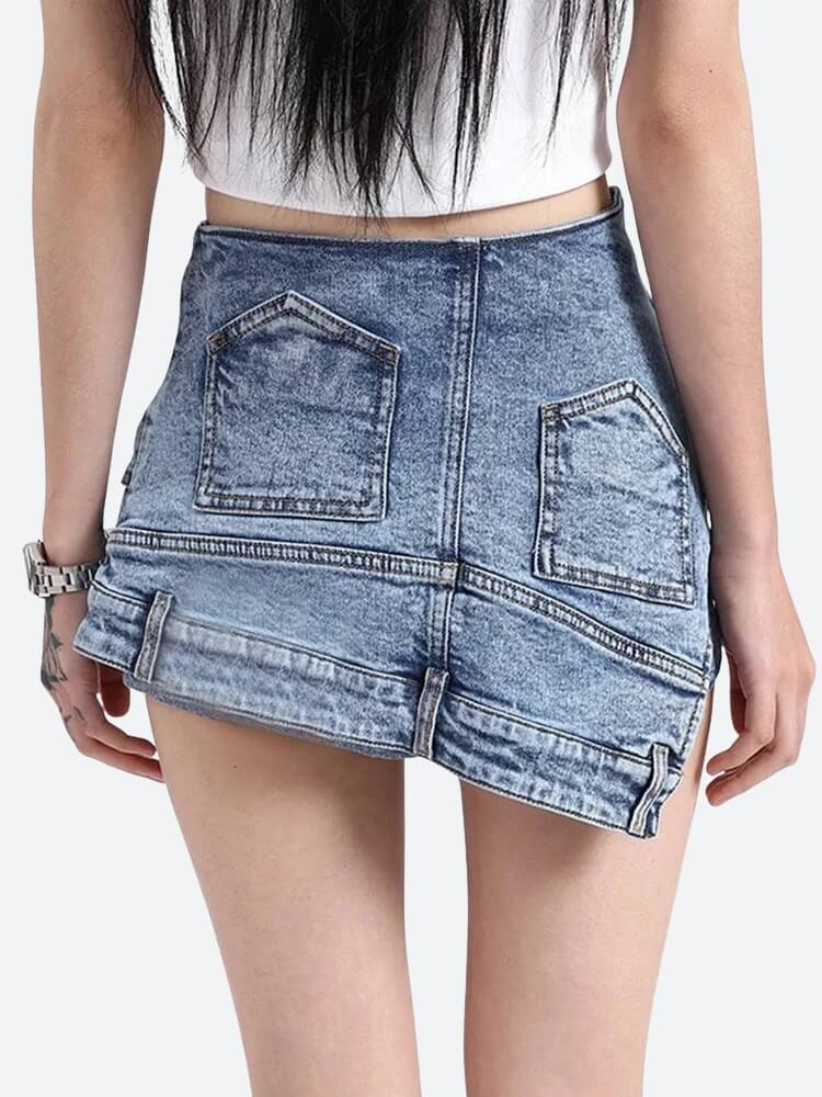 Upside Down Denim Mini Shorts Upside Down Denim Mini Shorts