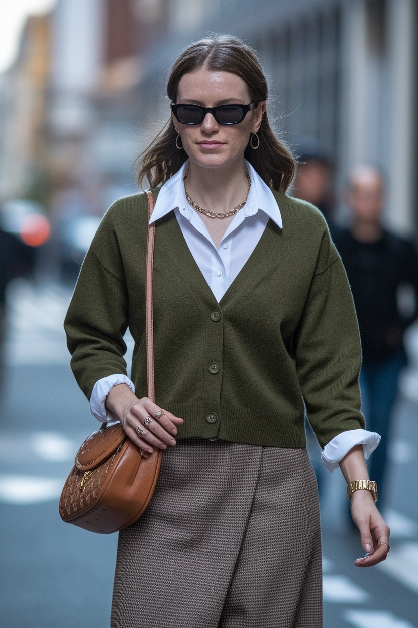 V Neck Cardigan Outfit for Women: Flattering Fits for All outfit idea