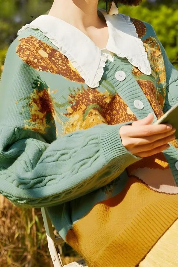 Van Gogh Sunflowers Cardigan