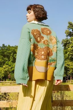 Van Gogh Sunflowers Cardigan