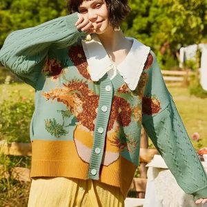 Van Gogh Sunflowers Cardigan