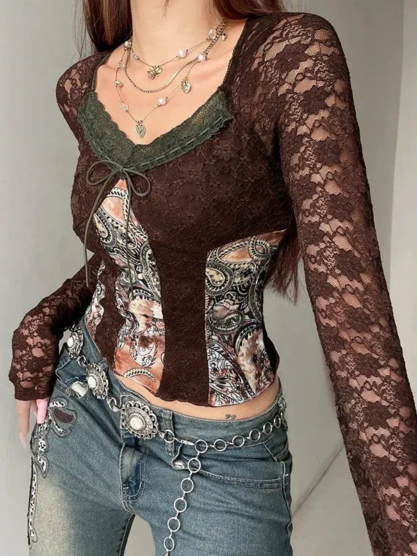 Vintage Bohemian Lace Top