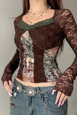 Vintage Bohemian Lace Top