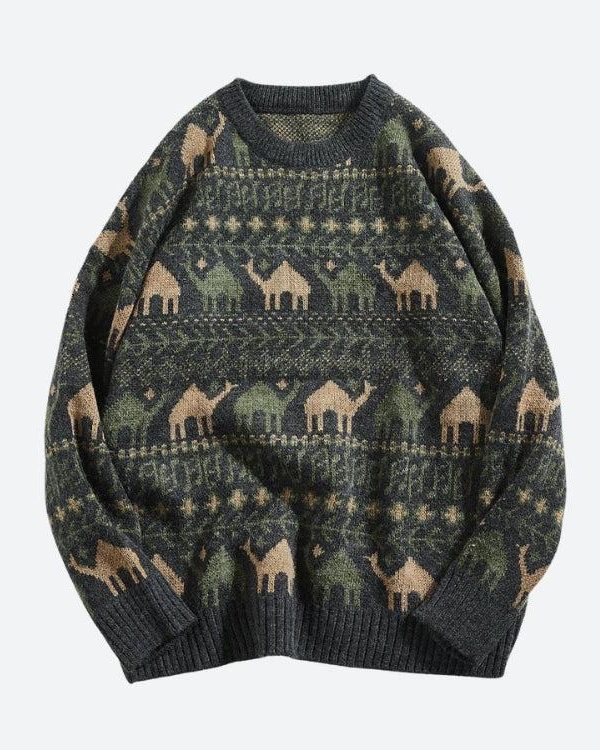 Vintage Camel Knitted Sweater