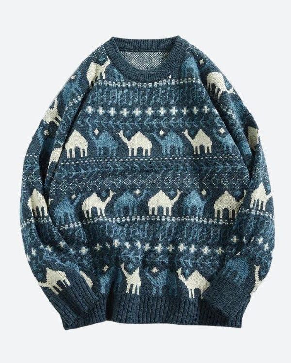Vintage Camel Knitted Sweater