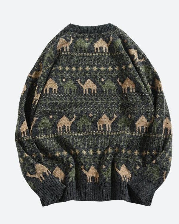 Vintage Camel Knitted Sweater