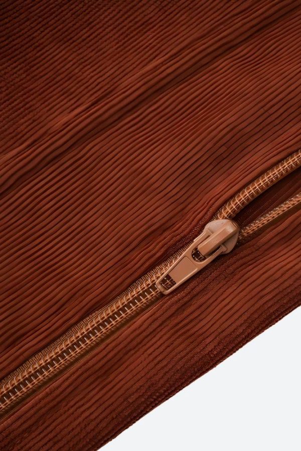 Vintage Corduroy Lace Up Corset Top