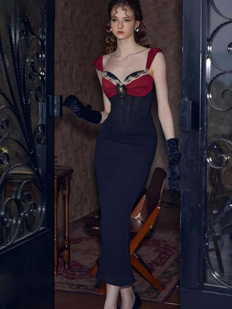 Vintage Corset Bodycon Maxi Dress Vintage Corset Bodycon Maxi Dress