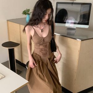 Vintage Corset Maxi Dress