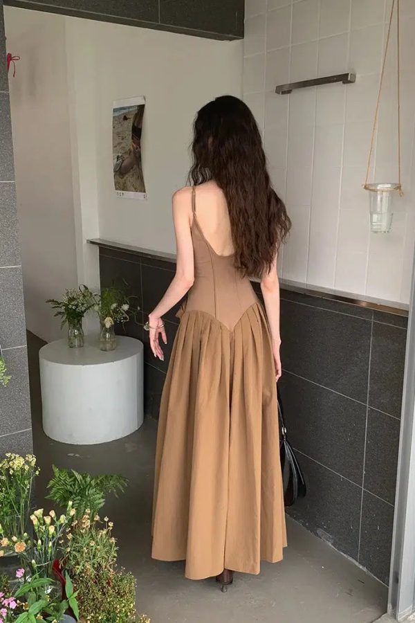 Vintage Corset Maxi Dress