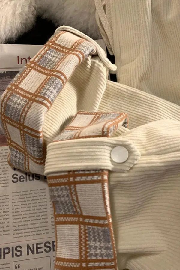 Vintage Drawstring Corduroy Pants