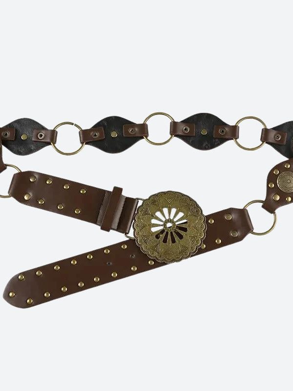 Vintage Ethnic Designed Buckle Belt