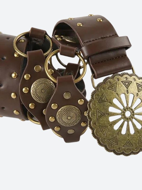 Vintage Ethnic Designed Buckle Belt