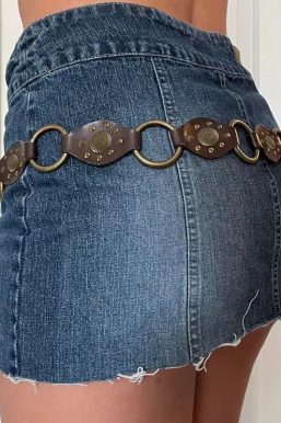 Vintage Ethnic Designed Buckle Belt