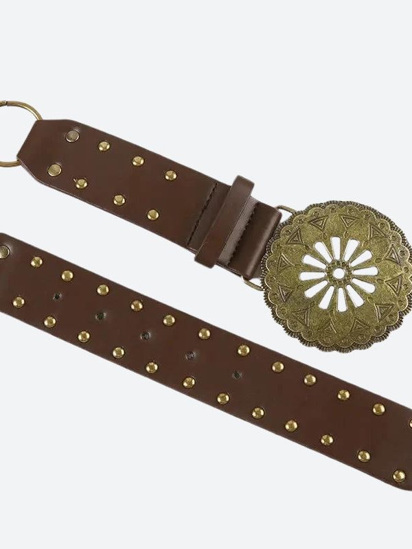 Vintage Ethnic Designed Buckle Belt