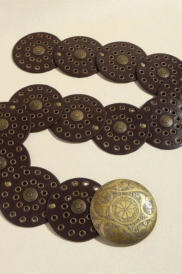 Vintage Ethnic Floral Buckle Belt