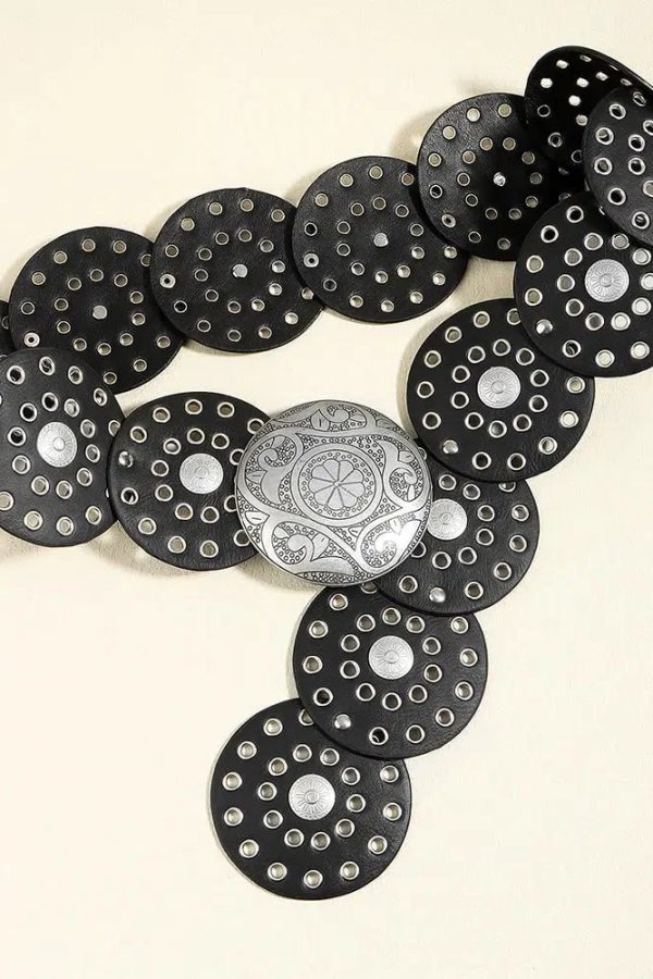 Vintage Ethnic Floral Buckle Belt