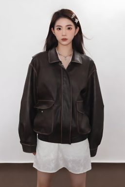 Vintage Faux Leather Jacket