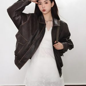 Vintage Faux Leather Jacket
