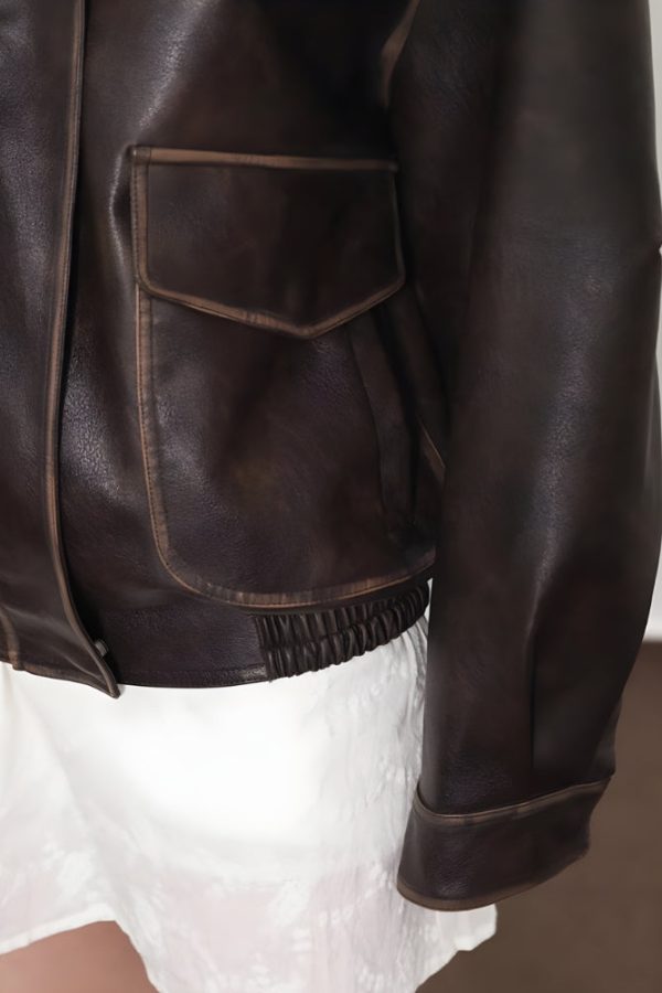 Vintage Faux Leather Jacket