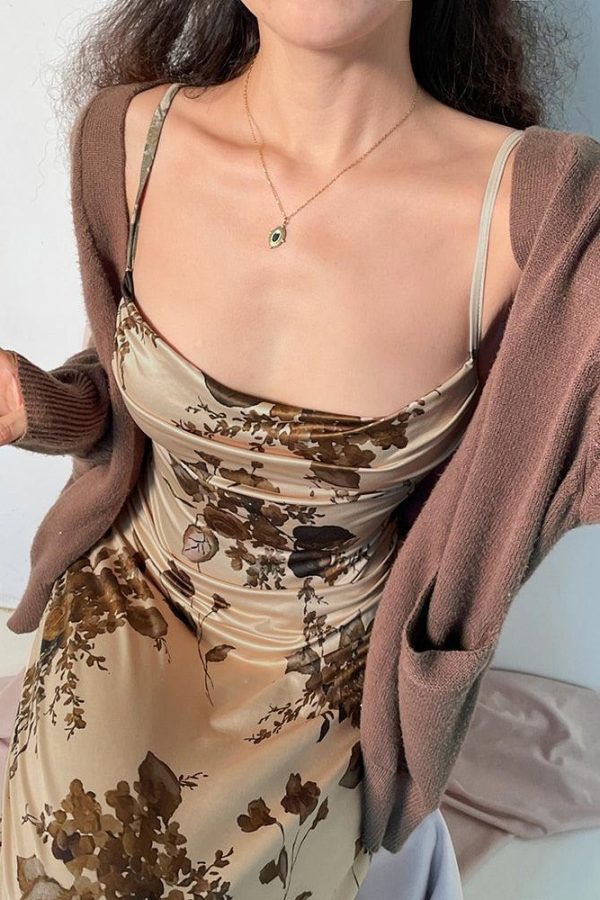 Vintage Floral Maxi Dress