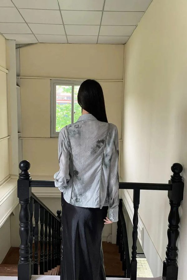 Vintage Floral Saddle Buckle Shirt