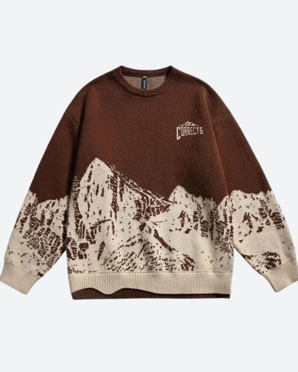 Vintage Mountain Knitted Sweater