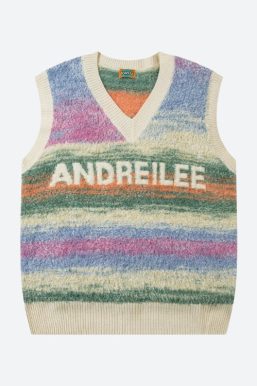 Vintage Multicolored Yarn Plush Sweater Vest