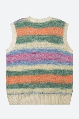 Vintage Multicolored Yarn Plush Sweater Vest