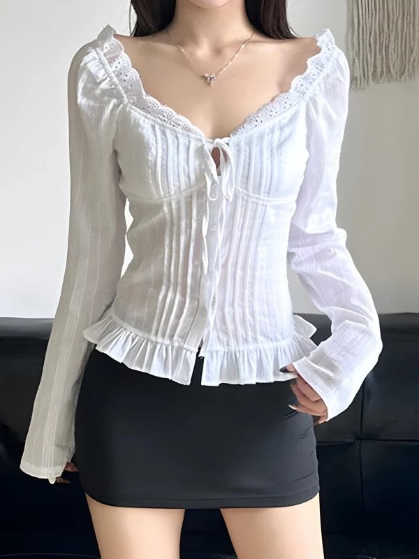 Vintage Ruffled Blouse