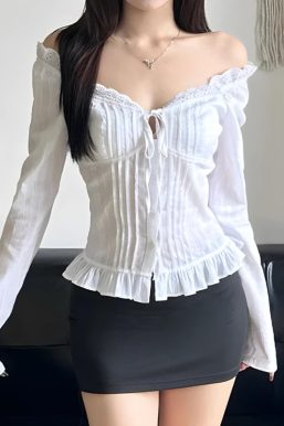 Vintage Ruffled Blouse