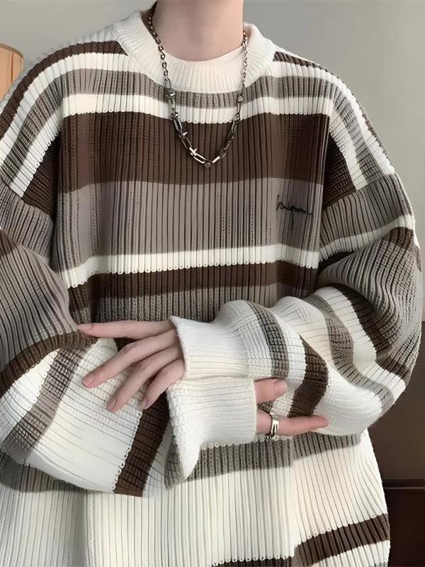 Vintage Striped Knitted Sweater