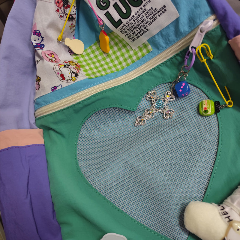 Vintage Y2K Drawstring Casual Ita Backpack