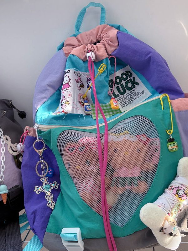 Vintage Y2K Drawstring Casual Ita Backpack