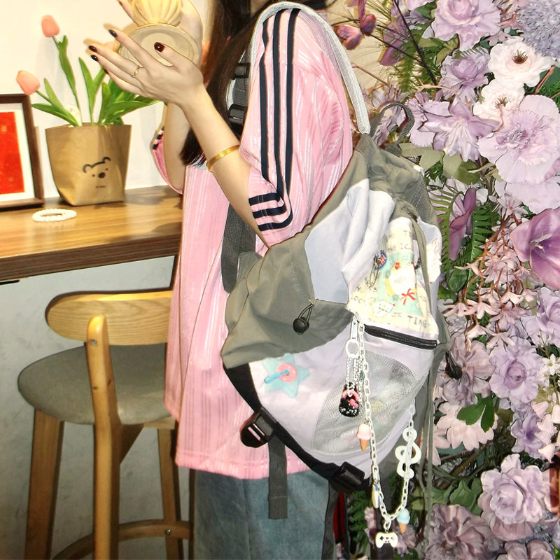 Vintage Y2K Drawstring Casual Ita Backpack