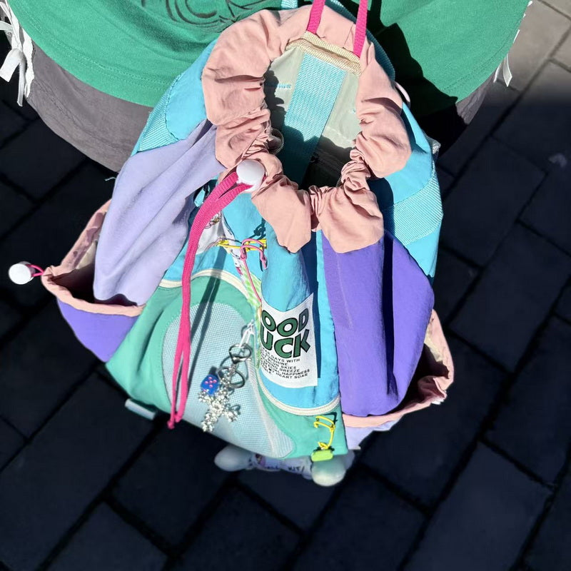 Vintage Y2K Drawstring Casual Ita Backpack