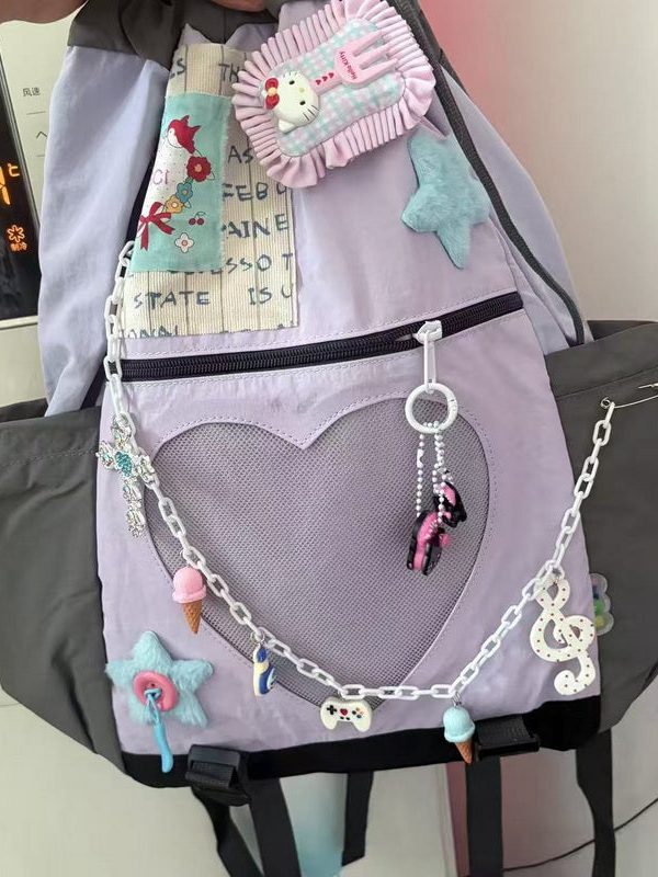 Vintage Y2K Drawstring Casual Ita Backpack