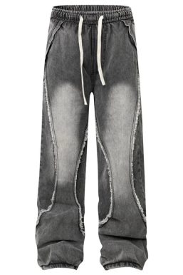 Washed Wide Leg Jeans