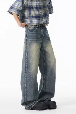 Washed Wide Leg Pants